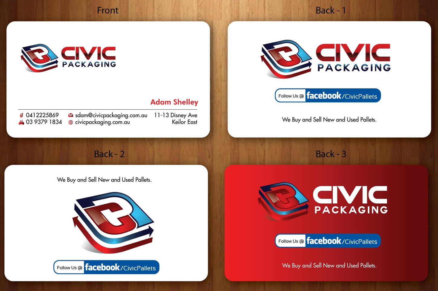 Design de Carte de Visite par Sbss pour civic packaging | Design #1635808