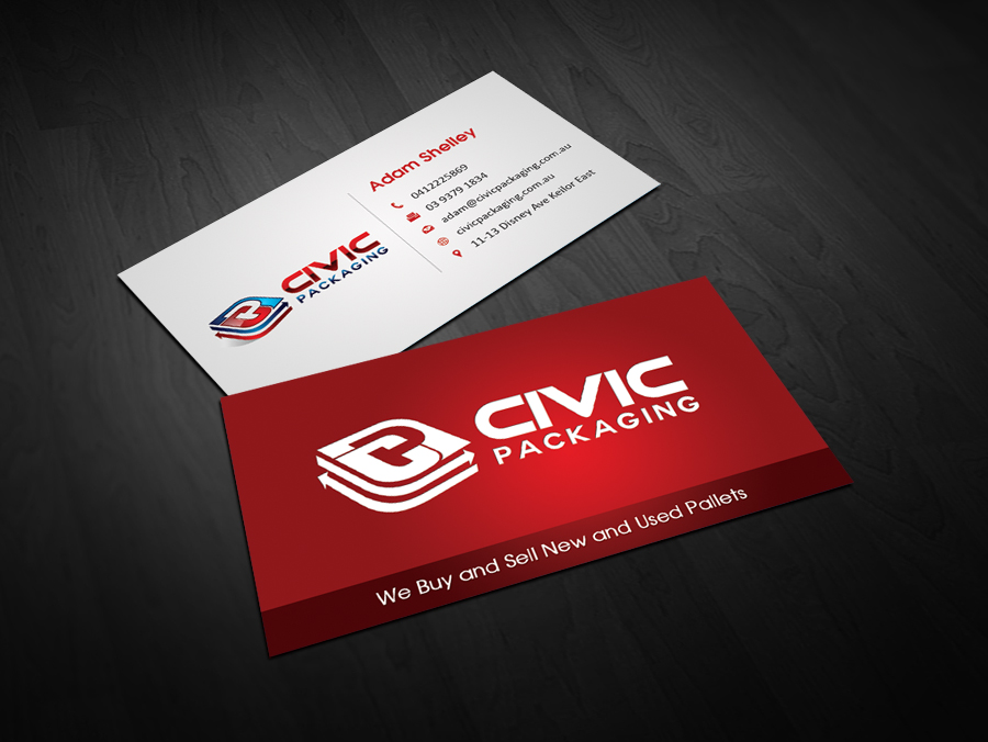Business Card Design by Owaisias for civic packaging | Design #1634367