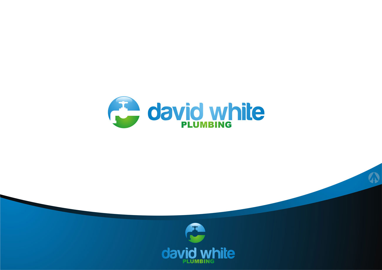 Logo Design by MBARO for David White Plumbing | Design #1636588