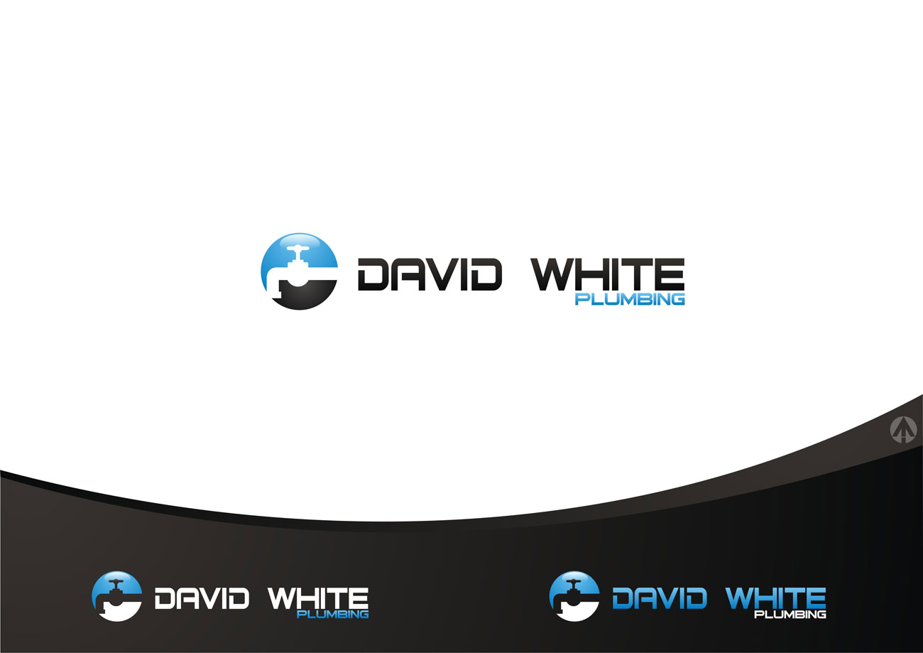Logo Design by MBARO for David White Plumbing | Design #1637871