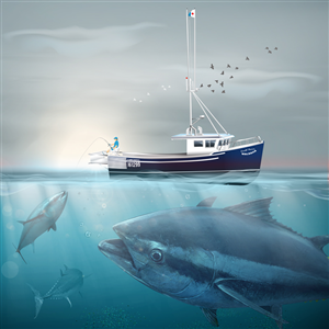 International sport fishing business art work design | Kunst-Design von kaatem