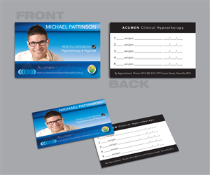 Diseño de Tarjeta de Presentación por DavideJBarros para Acumen Clinical Hypnotherapy | Diseño: #1656482