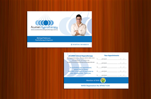 Diseño de Tarjeta de Presentación por asimali para Acumen Clinical Hypnotherapy | Diseño: #1661666
