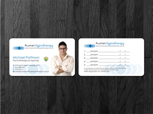 Business Card Design by Atvento Graphics for Acumen Clinical Hypnotherapy | Design: #1639821