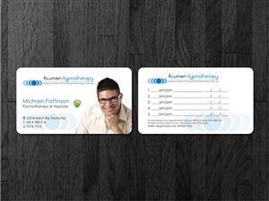 Business Card Design by Atvento Graphics for Acumen Clinical Hypnotherapy | Design: #1641998