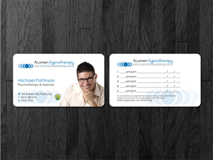 Business Card Design by Atvento Graphics for Acumen Clinical Hypnotherapy | Design: #1653850