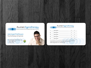 Business Card Design by Atvento Graphics for Acumen Clinical Hypnotherapy | Design: #1669689
