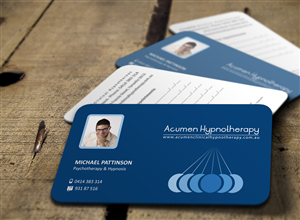 Business Card Design by logodentity for Acumen Clinical Hypnotherapy | Design: #1664528