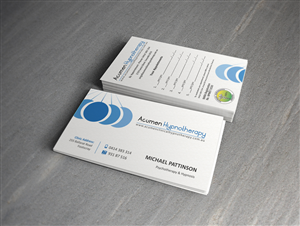 Business Card Design by logodentity for Acumen Clinical Hypnotherapy | Design: #1664764