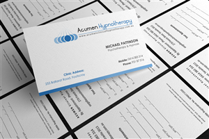 Business Card Design by logodentity for Acumen Clinical Hypnotherapy | Design: #1664794