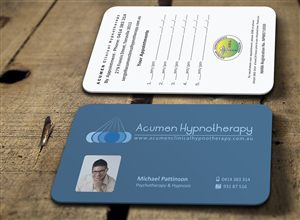 Business Card Design by logodentity for Acumen Clinical Hypnotherapy | Design: #1669629
