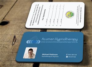 Business Card Design by logodentity for Acumen Clinical Hypnotherapy | Design: #1669653