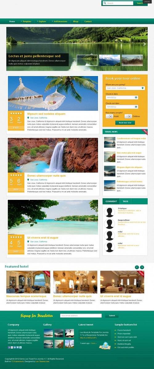 Web Design by Rosc for DiscoverExcursions | Design #1699011
