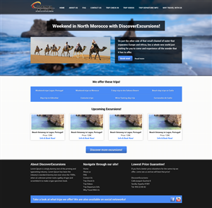 Web Design par Karl Kaju pour DiscoverExcursions | Design #1684996