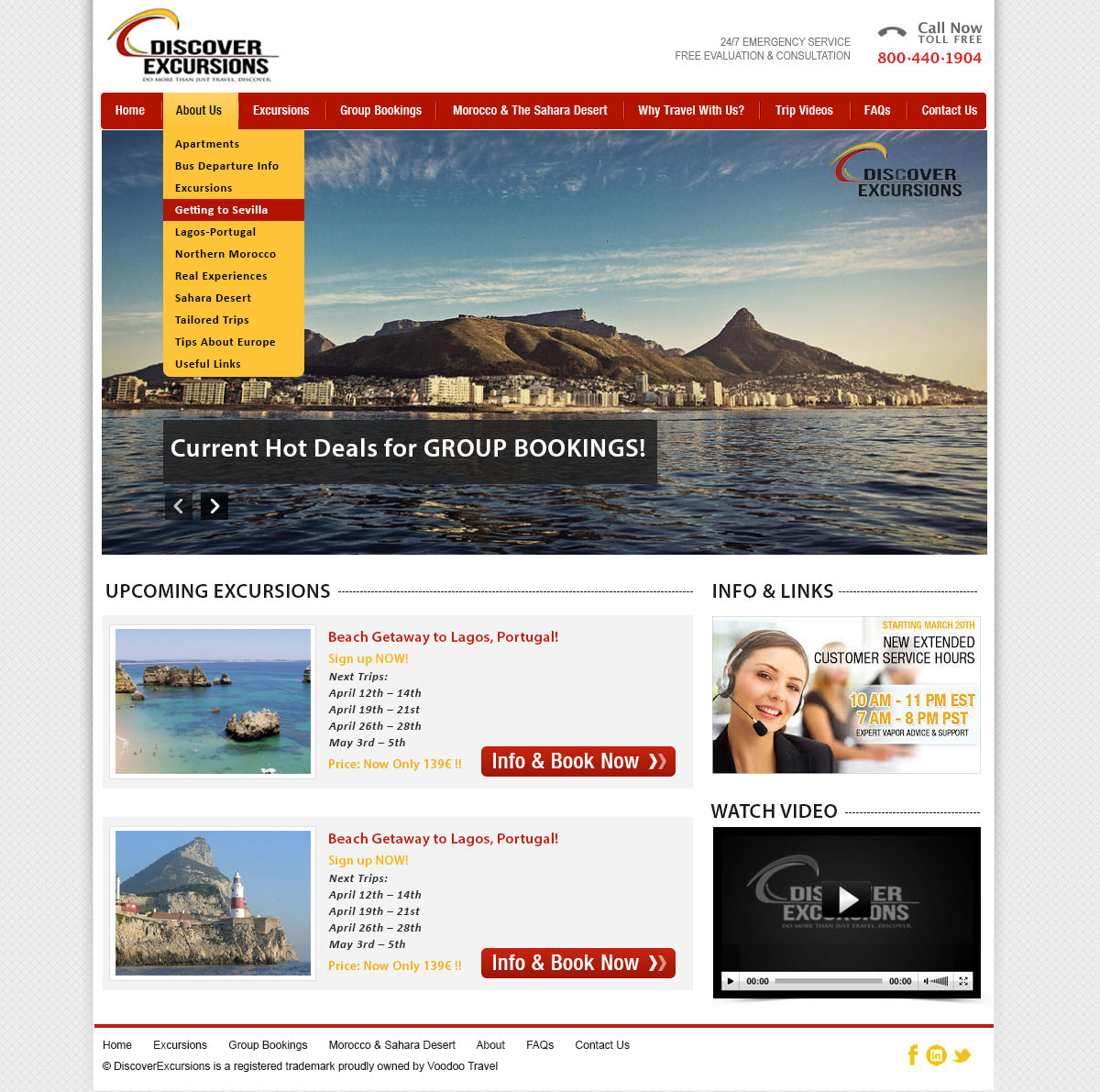 Diseño Web por webxvision para DiscoverExcursions | Diseño #1669209