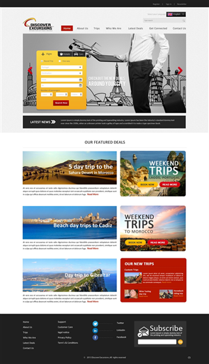 Web Design by pb for DiscoverExcursions | Design: #1641229