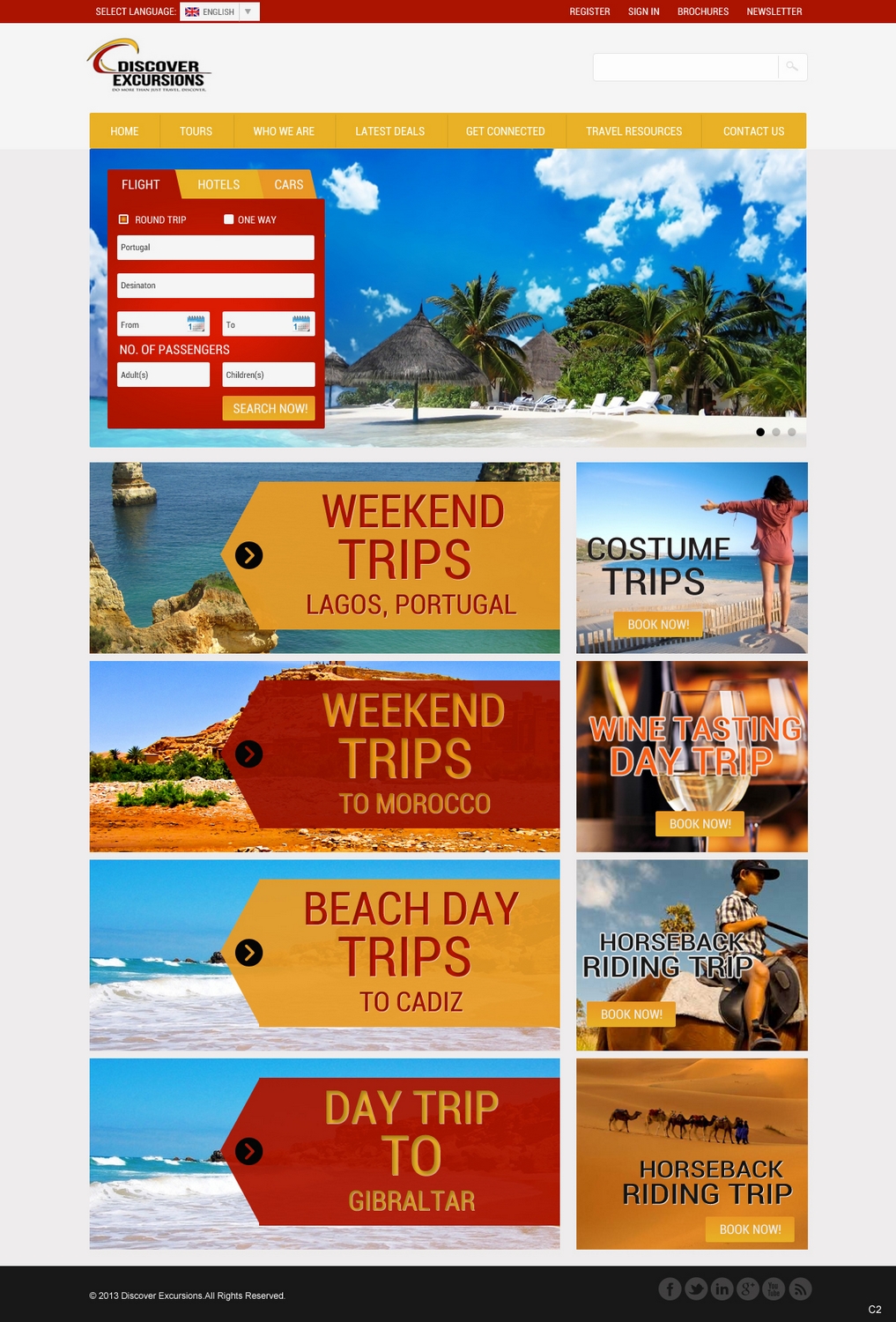 Web Design by pb for DiscoverExcursions | Design #1641231