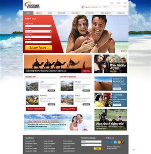 Web Design by pb for DiscoverExcursions | Design: #1641232