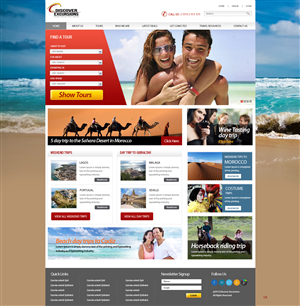 Web Design by pb for DiscoverExcursions | Design: #1641234