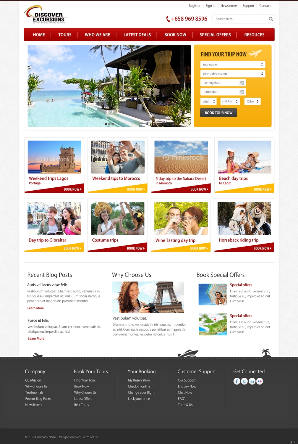 Web Design by pb for DiscoverExcursions | Design #1641235