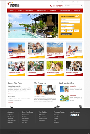 Web Design by pb for DiscoverExcursions | Design: #1641235