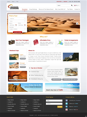 Web Design by pb for DiscoverExcursions | Design: #1641236