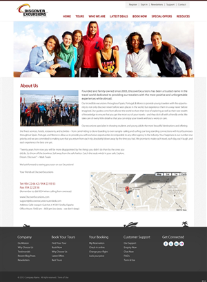 Web Design by pb for DiscoverExcursions | Design: #1649309