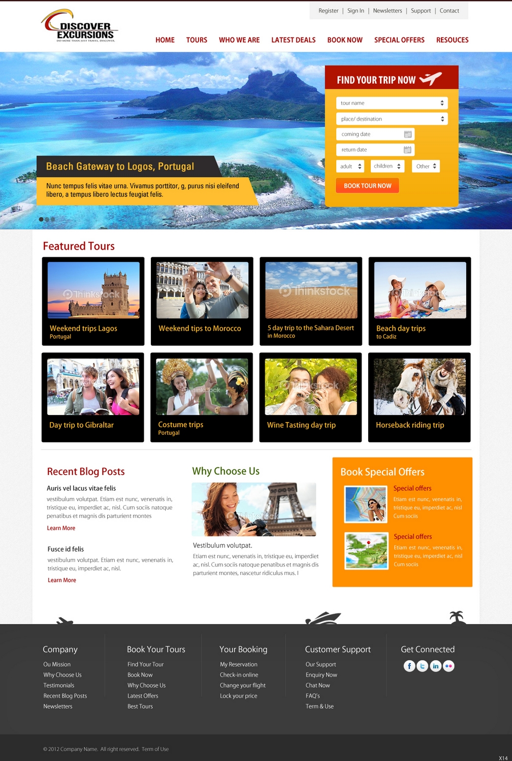 Web-Design von pb für DiscoverExcursions | Design #1649311