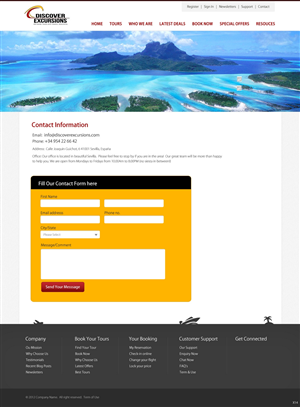 Web Design by pb for DiscoverExcursions | Design: #1649323