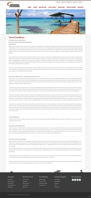 Web Design by pb for DiscoverExcursions | Design: #1649328