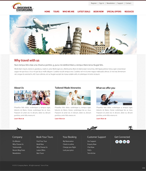 Web Design by pb for DiscoverExcursions | Design: #1649355
