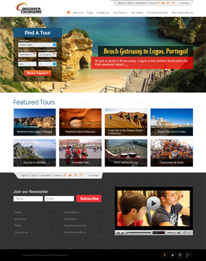 Web-Design von CreativeIyke für DiscoverExcursions | Design: #1643345