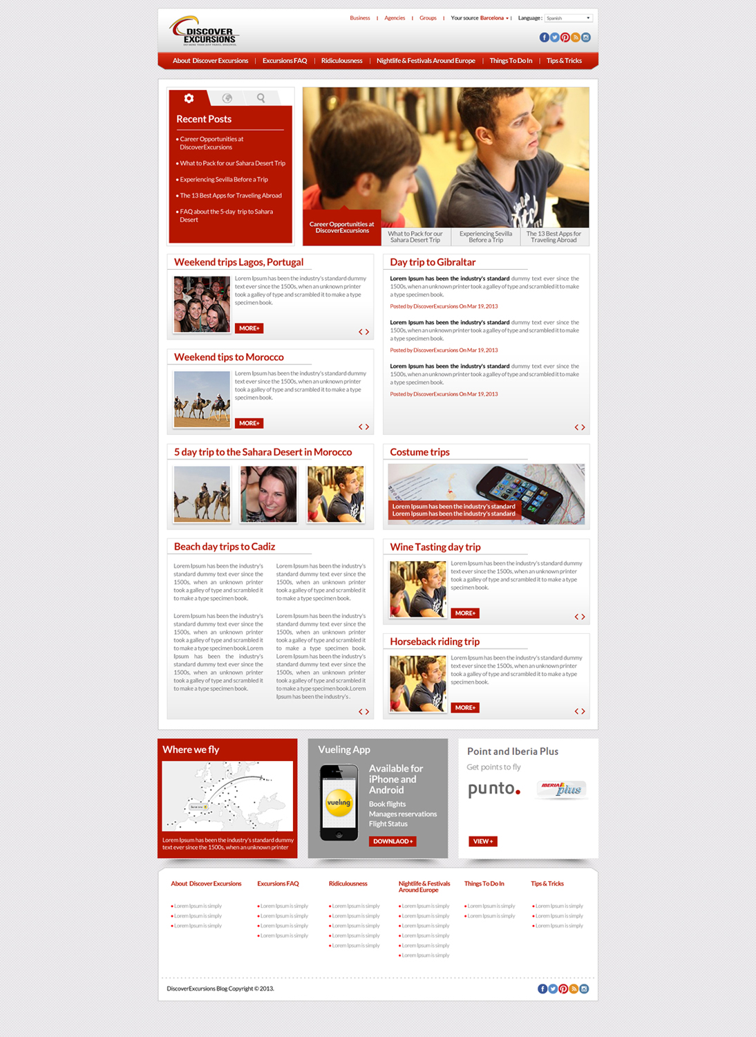 Web-Design von Impressive Sol für DiscoverExcursions | Design #1646251