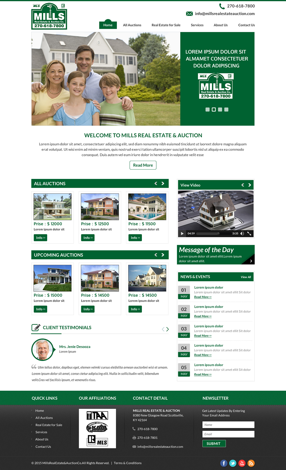 Web Design by Sbss for AuctionServices.com, Inc. | Design #6122356