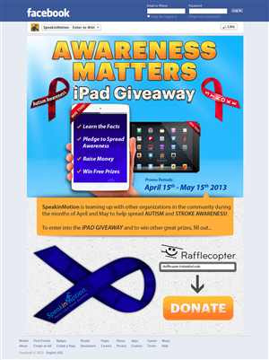 Promo Landing Page/Facebook Page Project