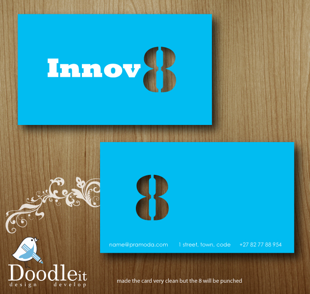 Business Card Design by Nadia Du plessis for Innov8 | Design #355211