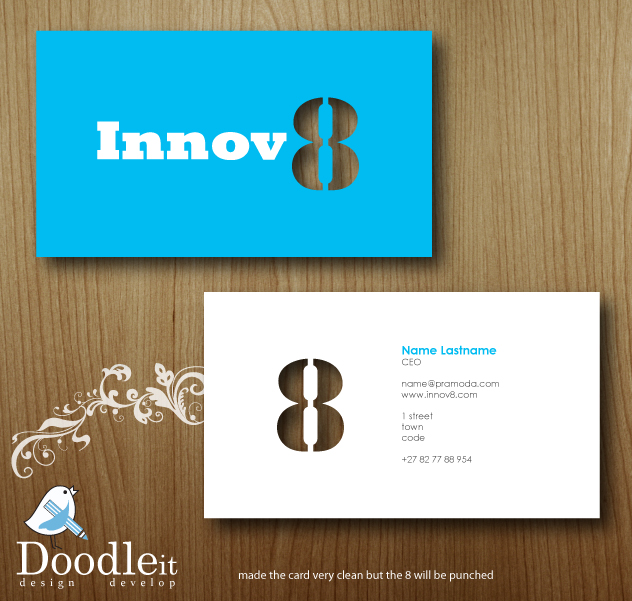 Business Card Design by Nadia Du plessis for Innov8 | Design #355212