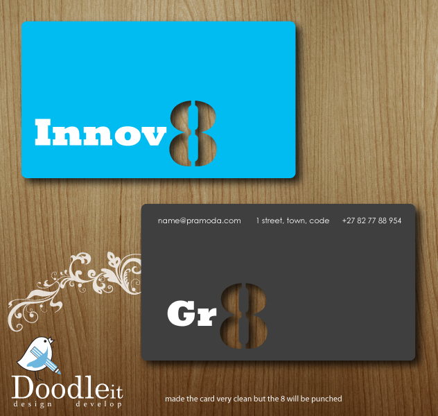 Business Card Design by Nadia Du plessis for Innov8 | Design #355229