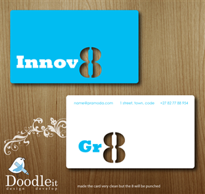 Business Card Design by Nadia Du plessis for Innov8 | Design: #355242