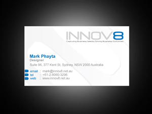 Business Card Design by markiez for Innov8 | Design: #322015
