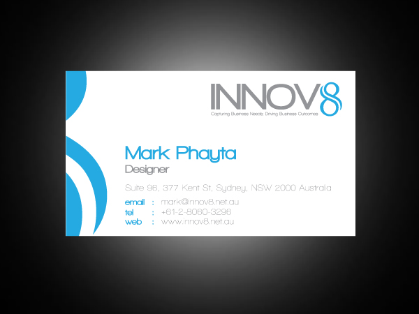 Visitenkarten-Design von markiez für Innov8 | Design #326401