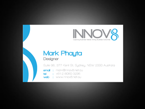 Business Card Design by markiez for Innov8 | Design: #326401