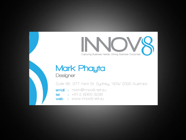 Business Card Design by markiez for Innov8 | Design #326403