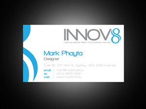 Business Card Design by markiez for Innov8 | Design: #326403