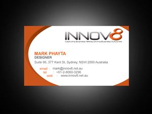 Business Card Design by markiez for Innov8 | Design: #332180