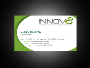 Design de Carte de Visite par markiez pour Innov8 | Design #338052