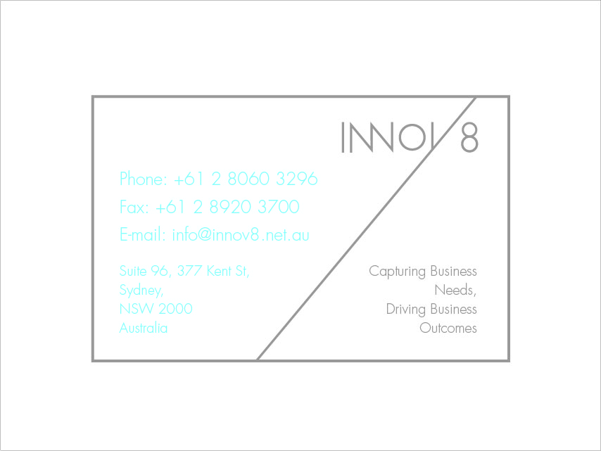 Business Card Design by Brad Scott for Innov8 | Design #332861