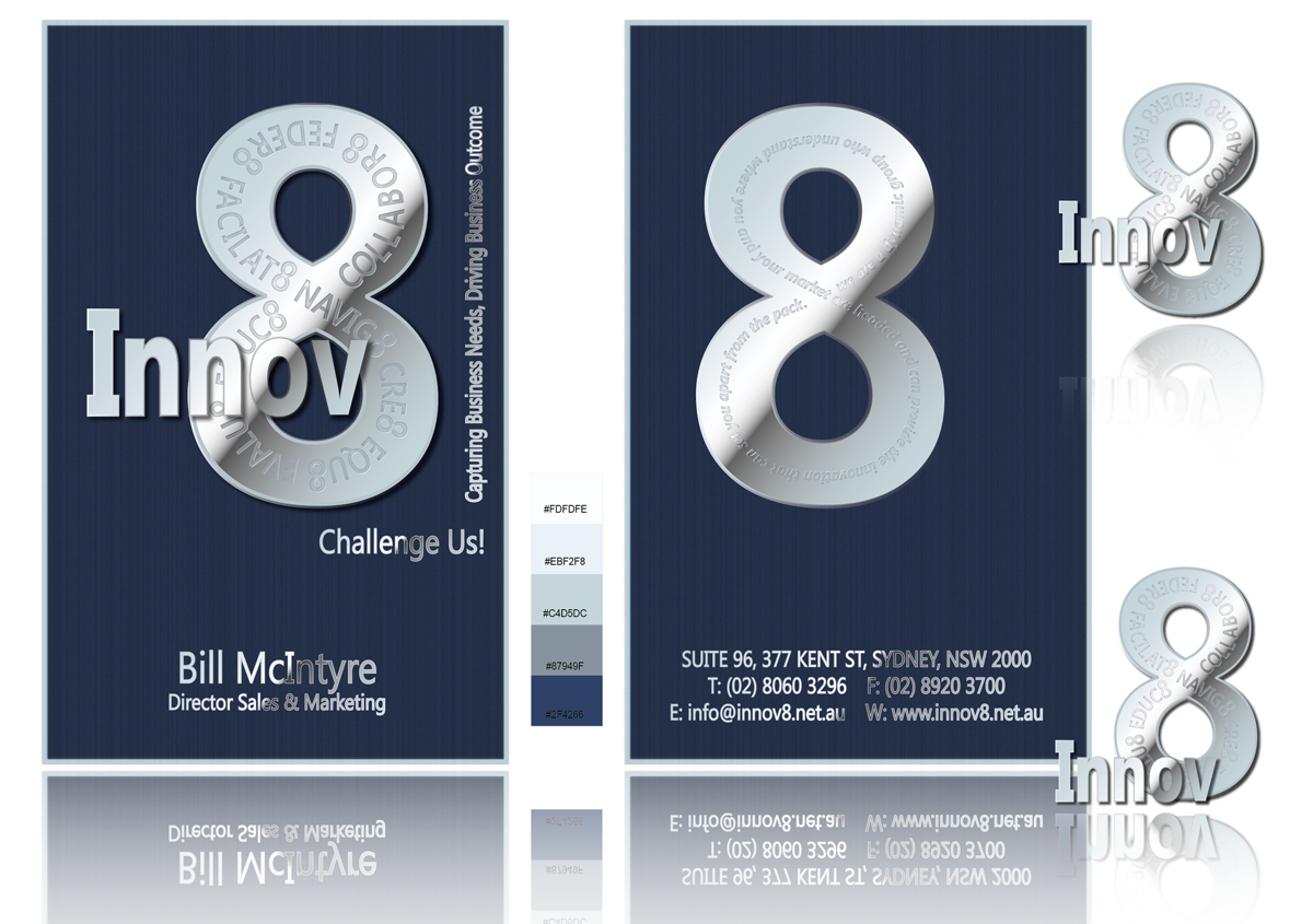 Diseño de Tarjeta de Presentación por DesignBloom para Innov8 | Diseño #329993