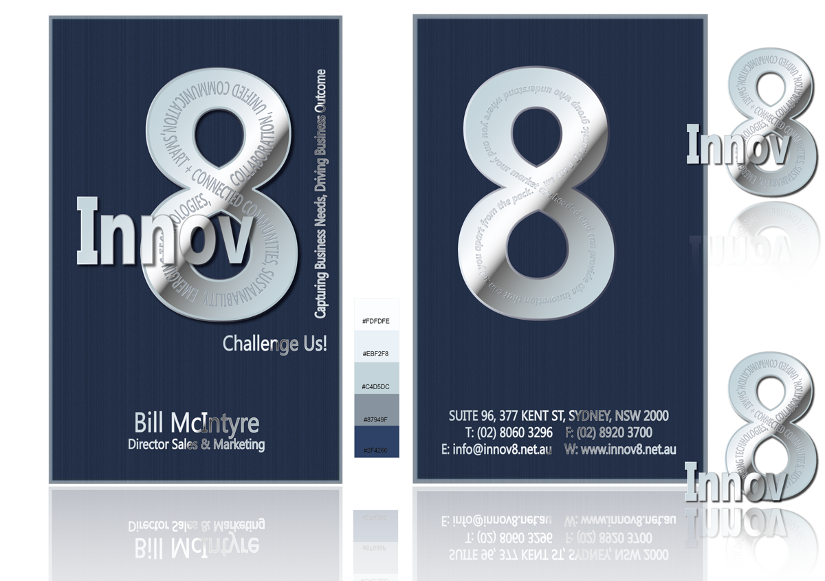 Business Card Design by DesignBloom for Innov8 | Design #352369