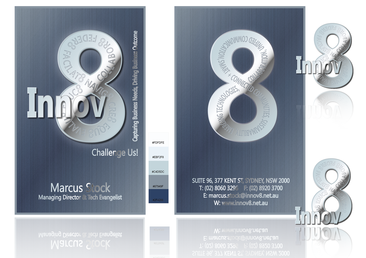 Business Card Design by DesignBloom for Innov8 | Design #353550
